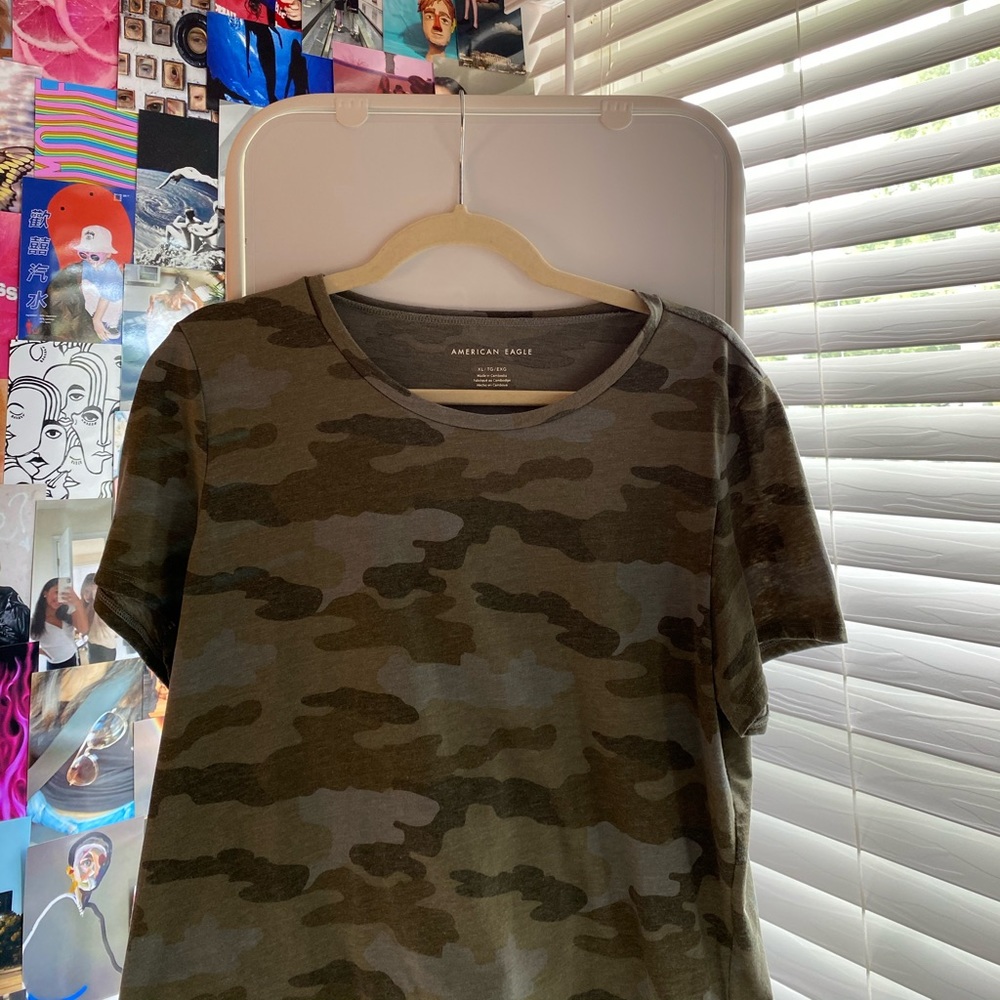 american eagle camo t shirt
